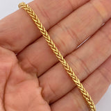 Pulso Franco 3.6gr / 19cm / 2.6mm Oro Amarillo +3 18K $