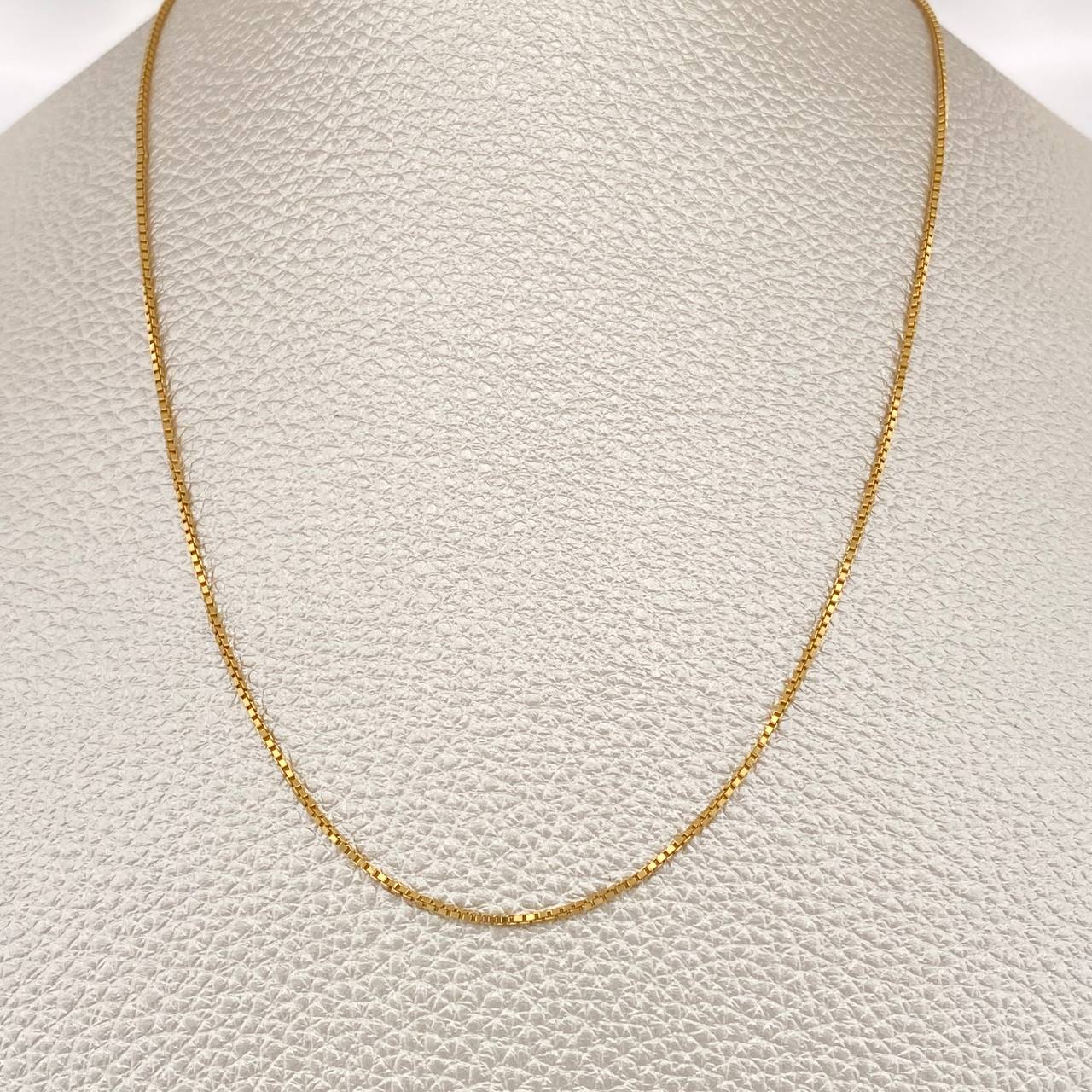 Cadena Veneciana 1.85gr / 50cm / 1.1mm Oro Amarillo +3 18K $