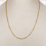 Cadena Veneciana 1.6gr / 50cm / 1mm Oro Amarillo +3 18K $