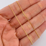 Cadena Veneciana 1.6gr / 50cm / 0.89mm Oro Amarillo +3 18K %
