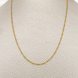 Cadena Figaro 1.05gr / 44.5cm / 1.1mm Oro Amarillo +1 18K $