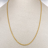 Cadena Marinera 2.1gr / 60cm / 2mm Oro Amarillo +3 18K $