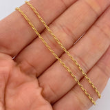 Cadena Marinera 1.75gr / 50cm / 1.7mm Oro Amarillo +3 18K $