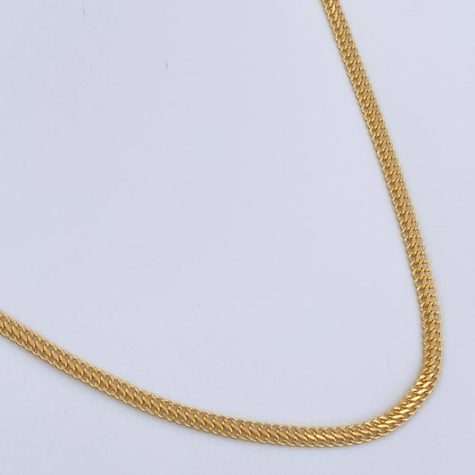 Cadena Sedusa 2.25gr / 50cm / 2.15mm Oro Amarillo +3 18K $