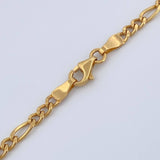 Cadena Figaro 7gr / 60.3cm / 3mm Oro Amarillo +1 18K $