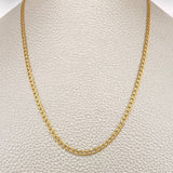 Cadena Cubana 2.85gr / 50cm / 1.7mm Oro Amarillo +1 18K $