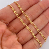 Cadena Cubana 2.85gr / 50cm / 1.7mm Oro Amarillo +1 18K $