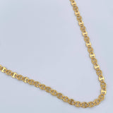 Cadena Escalera Volga 2.75gr / 50cm / 2.5mm Oro Amarillo +3 18K $