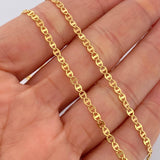 Cadena Escalera Volga 2.75gr / 50cm / 2.5mm Oro Amarillo +3 18K $