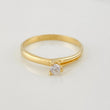 Anillo Solitario 1.95g / T7 Oro Amarillo 18K
