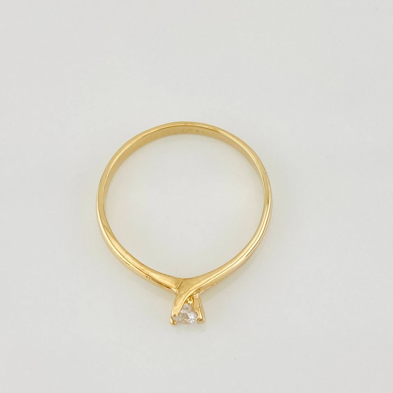 Anillo Solitario 1.95g / T7 Oro Amarillo 18K