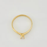 Anillo Solitario 1.95g / T7 Oro Amarillo 18K