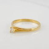 Anillo Solitario 1.95g / T7 Oro Amarillo 18K