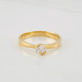 Anillo Solitario 2.65g / T7 Oro Amarillo 18K