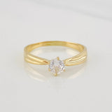 Anillo Solitario 1.95g / T8 Oro Amarillo 18K