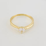 Anillo Solitario 1.95g / T8 Oro Amarillo 18K