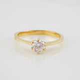 Anillo Solitario 2g / T5 3/4 Oro Amarillo 18K