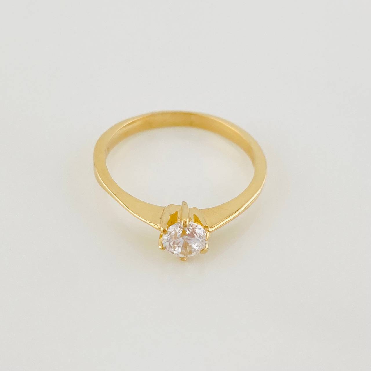 Anillo Solitario 2g / T5 3/4 Oro Amarillo 18K