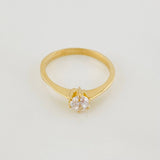 Anillo Solitario 2g / T5 3/4 Oro Amarillo 18K