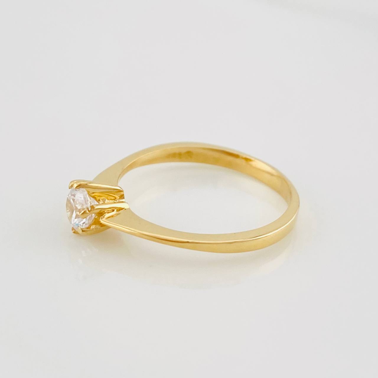 Anillo Solitario 2g / T5 3/4 Oro Amarillo 18K
