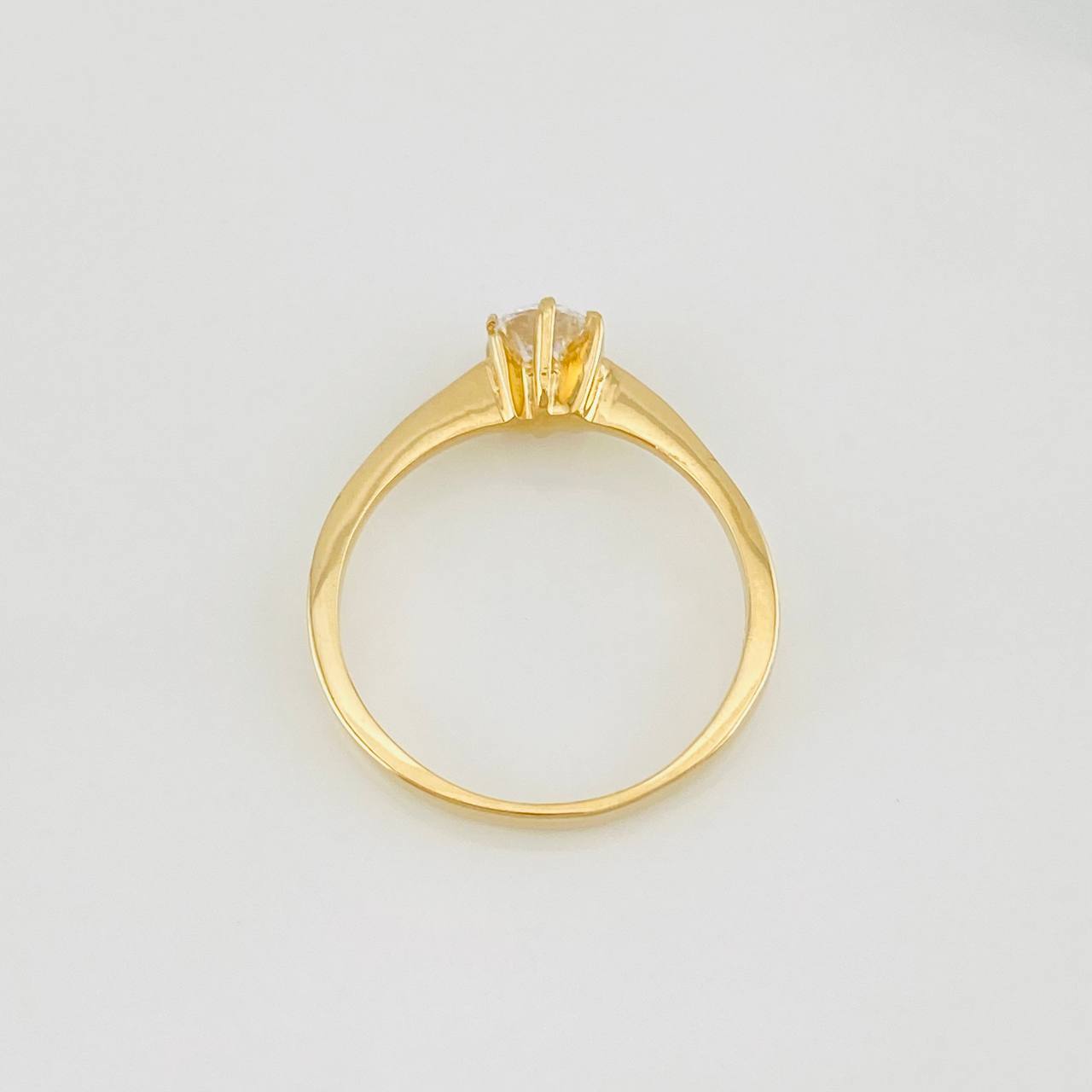 Anillo Solitario 2g / T5 3/4 Oro Amarillo 18K