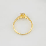 Anillo Solitario 2g / T5 3/4 Oro Amarillo 18K