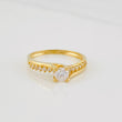 Anillo Solitario Curvo 1.75g / T5 3/4 Oro Amarillo 18K