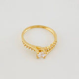 Anillo Solitario Curvo 1.75g / T5 3/4 Oro Amarillo 18K