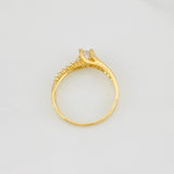 Anillo Solitario Curvo 1.75g / T5 3/4 Oro Amarillo 18K