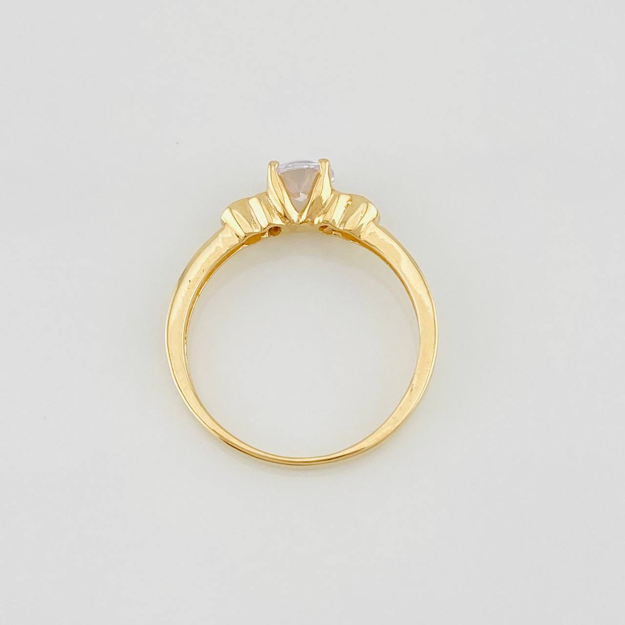 Anillo Solitario 2.2g / T7 1/4 Oro Amarillo 18K