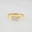 Anillo Solitario 1.55g / T6 Oro Amarillo 18K