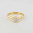 Anillo Solitario Mariposa 2.4g / T6 Oro Amarillo 18K