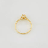 Anillo Solitario Mariposa 2.4g / T6 Oro Amarillo 18K