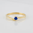 Anillo Solitario Curvo 1.7g / T6 Oro Amarillo 18K