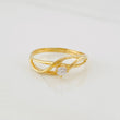 Anillo Lineas Curvas 1.6g / T6 1/2 Oro Amarillo 18K