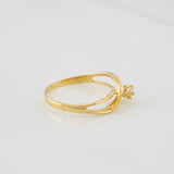 Anillo Lineas Curvas 1.6g / T6 1/2 Oro Amarillo 18K
