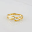 Anillo Lineas Curvas 1.65g / T6 Oro Amarillo 18K