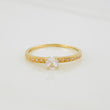 Anillo Solitario Churumbela 1.35g / T6 3/4 Oro Amarillo 18K
