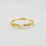 Anillo Solitario Churumbela 1.35g / T6 3/4 Oro Amarillo 18K