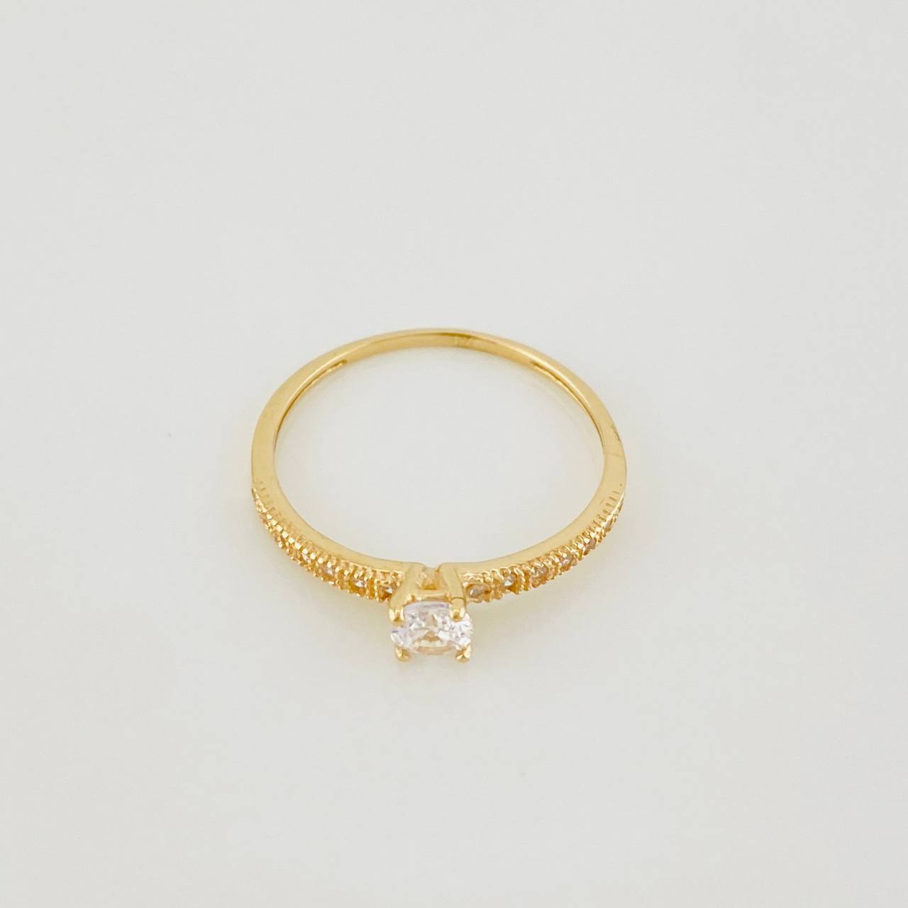 Anillo Solitario Churumbela 1.35g / T6 3/4 Oro Amarillo 18K