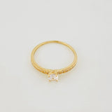 Anillo Solitario Churumbela 1.35g / T6 3/4 Oro Amarillo 18K