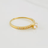 Anillo Solitario Churumbela 1.35g / T6 3/4 Oro Amarillo 18K