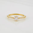 Anillo Solitario Cuadrado 1.8g / T6 1/4 Oro Amarillo 18K
