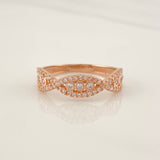 Anillo Olas 3g / T7 3/4 Oro Rosa 18K