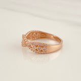 Anillo Olas 3g / T7 3/4 Oro Rosa 18K