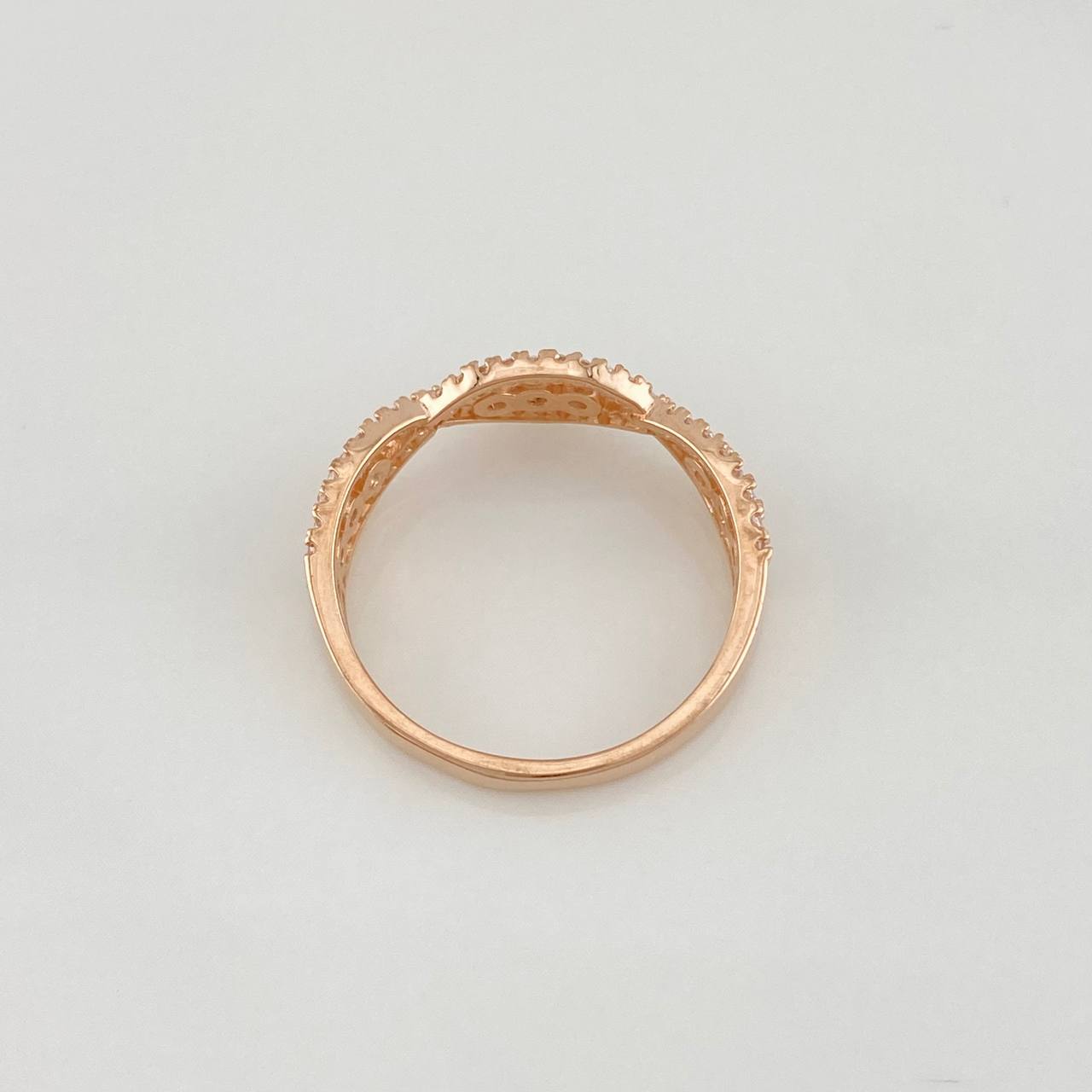 Anillo Olas 3g / T7 3/4 Oro Rosa 18K