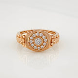 Anillo Marco Circular 6.9g / T10 3/4 Oro Rosa 18K