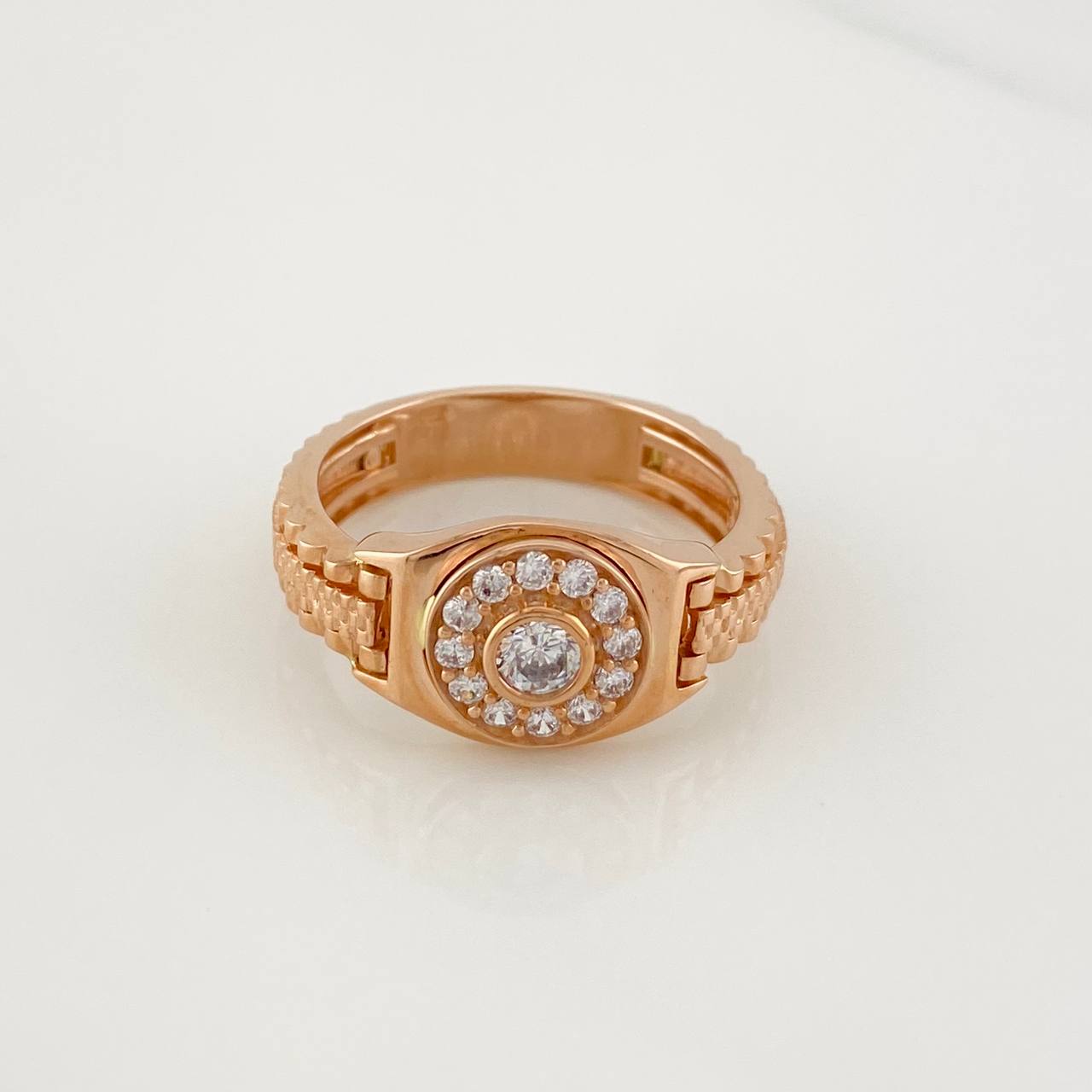 Anillo Marco Circular 6.9g / T10 3/4 Oro Rosa 18K