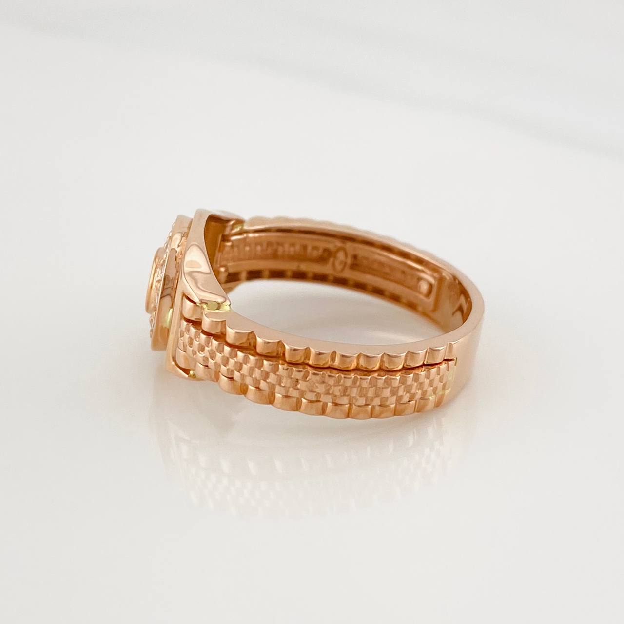 Anillo Marco Circular 6.9g / T10 3/4 Oro Rosa 18K