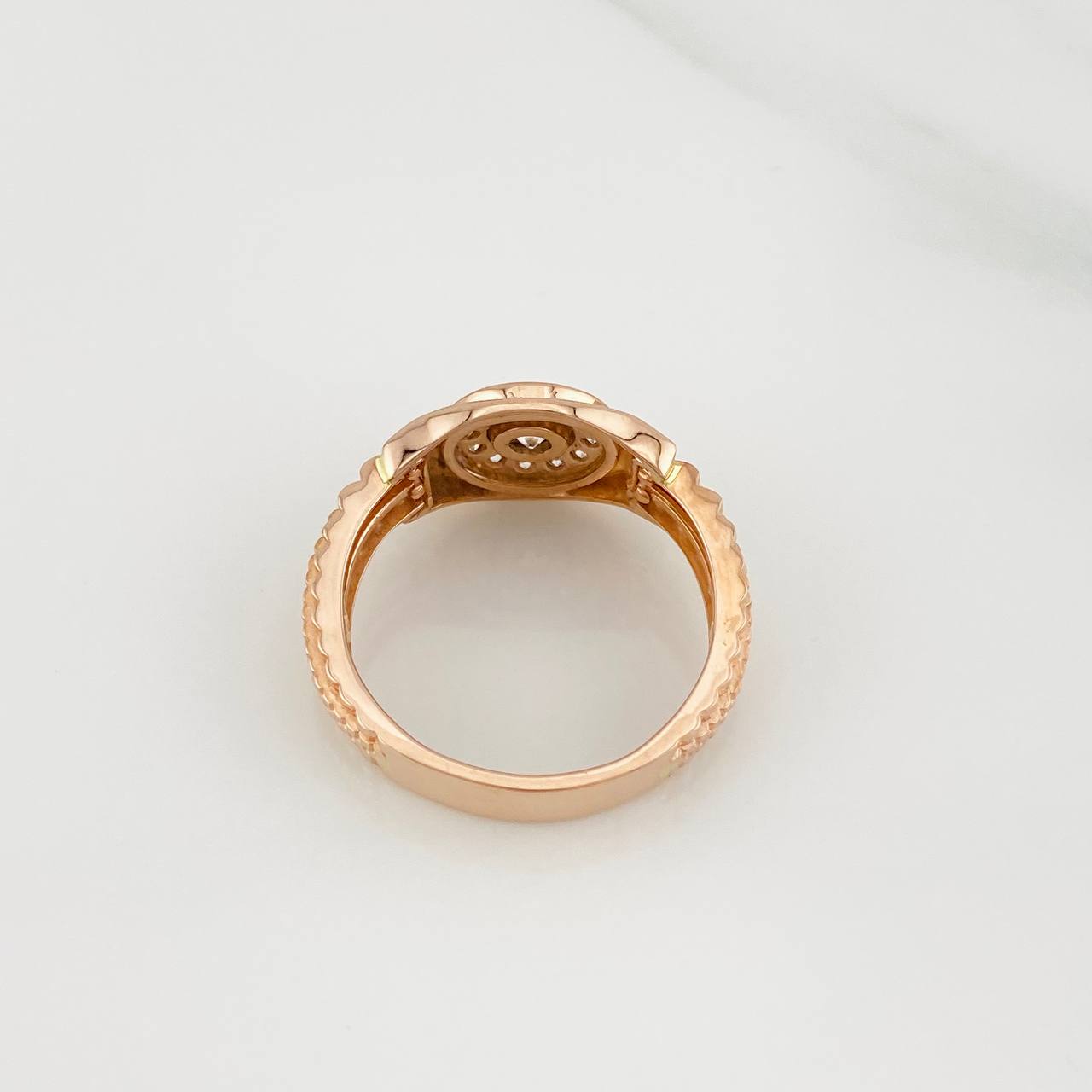 Anillo Marco Circular 6.9g / T10 3/4 Oro Rosa 18K